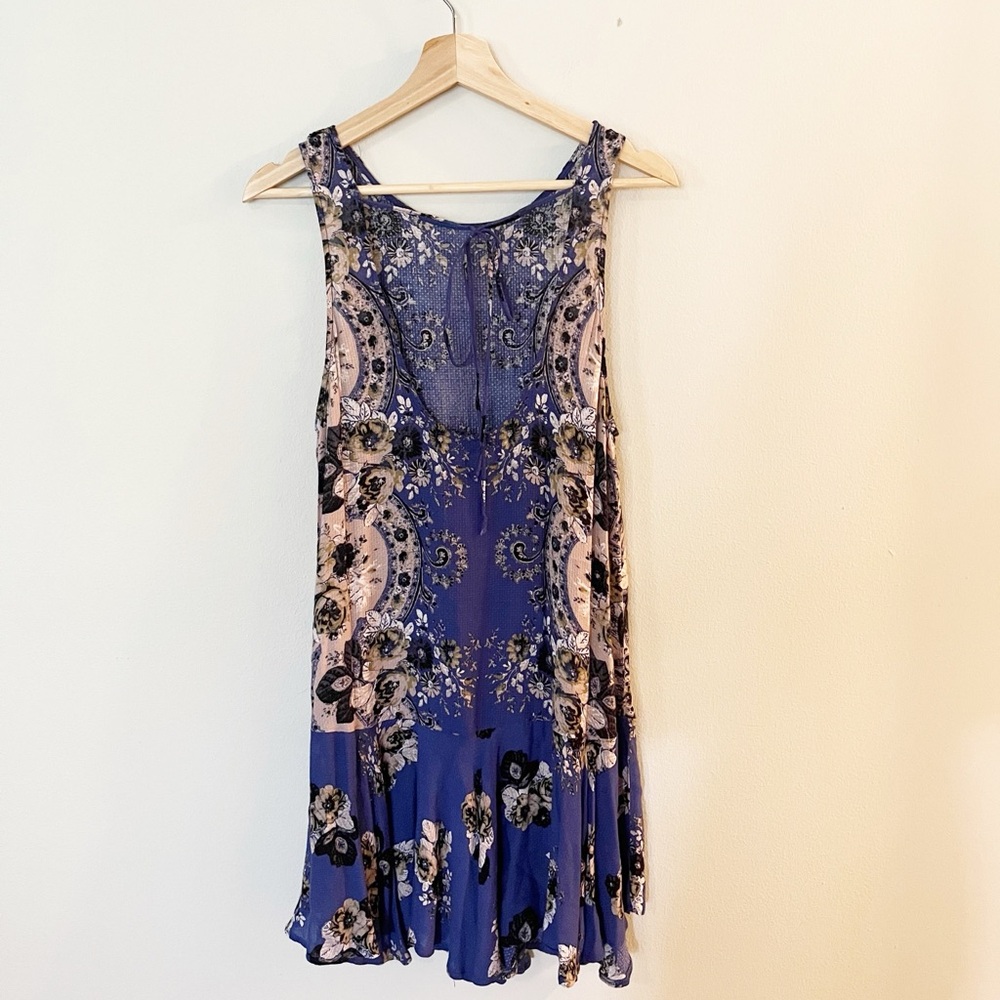 Free People Printed Dobby Dot Flouncy Hem Slip Dress - Picture 3 of 6